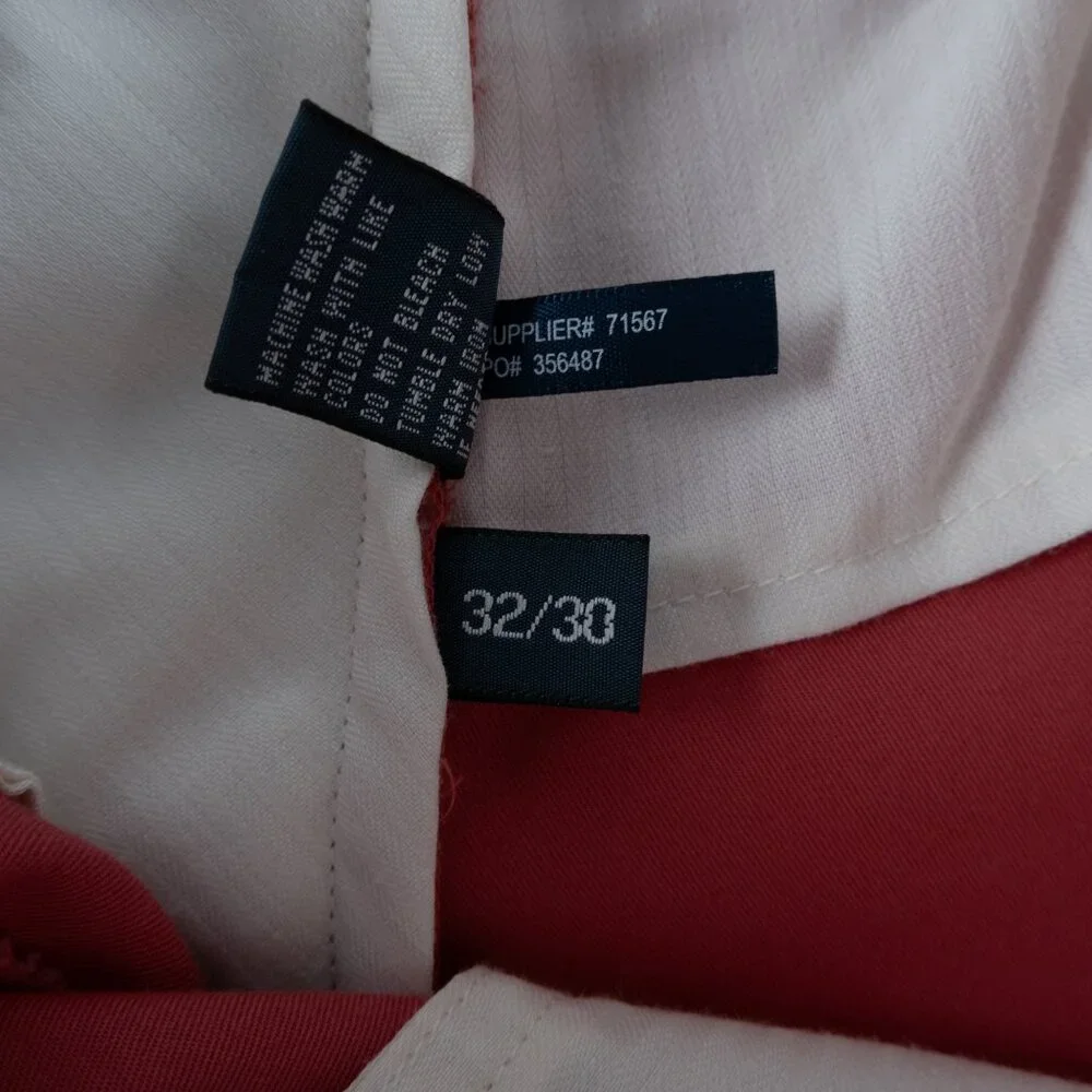 POLO by Ralph Lauren Suffield Pant red cotton chino pants size 32x30